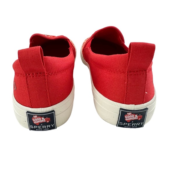 Sperry Crest Strawberry Ice Cream Shortcake Slip-On Sneaker Size 6.5M - Picture 8 of 16